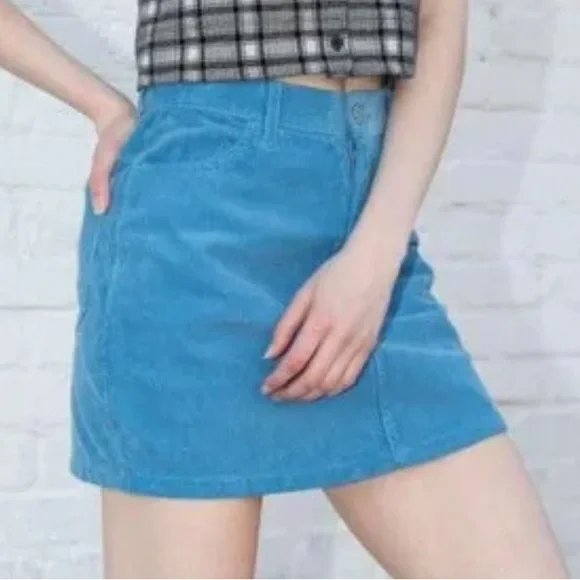 brandy melville light blue juliette mini skirt - Picture 2 of 2